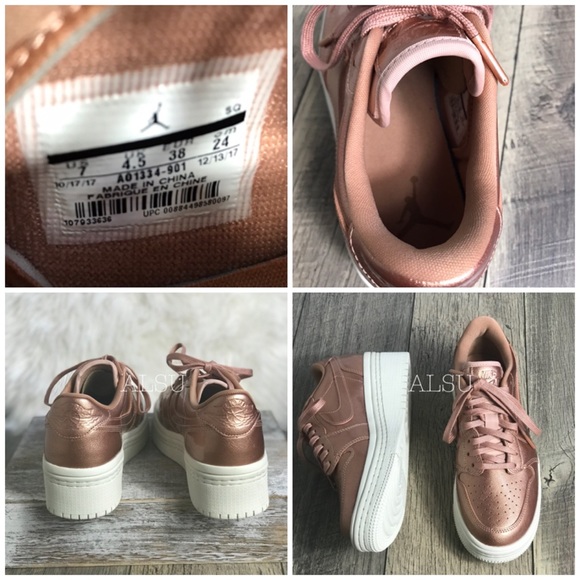 Nike Air Jordan 1 RE Low Lift MTLS Red Bronze W - Picture 8 of 8